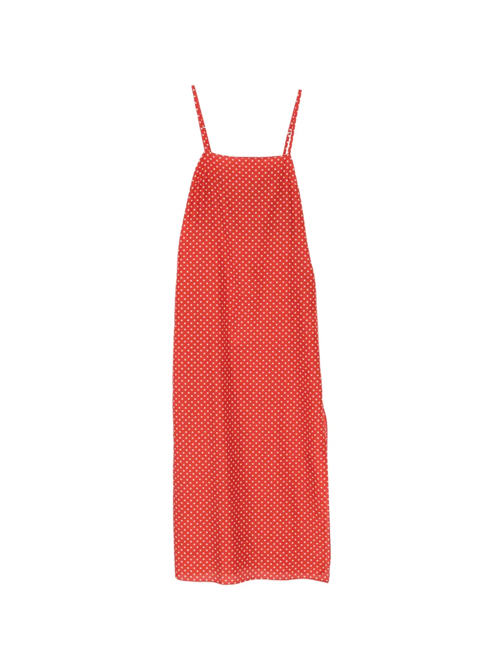 Matteau polka dot midi dress - Red
