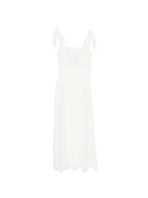 Matteau broderie apron midi dress