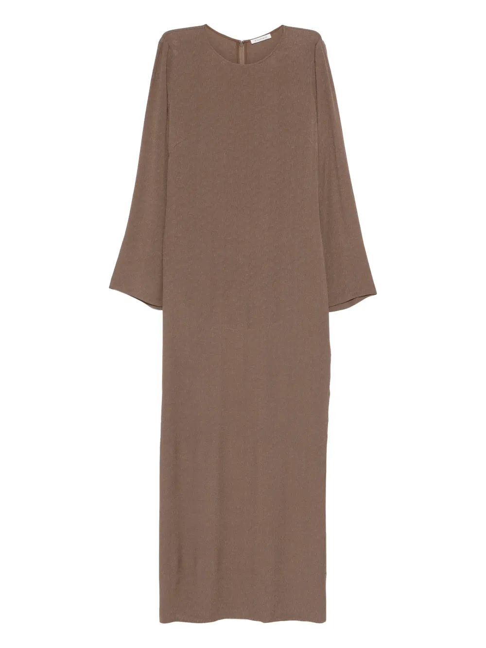 By Malene Birger Kallas Long-sleeve Maxi Dress In Brown