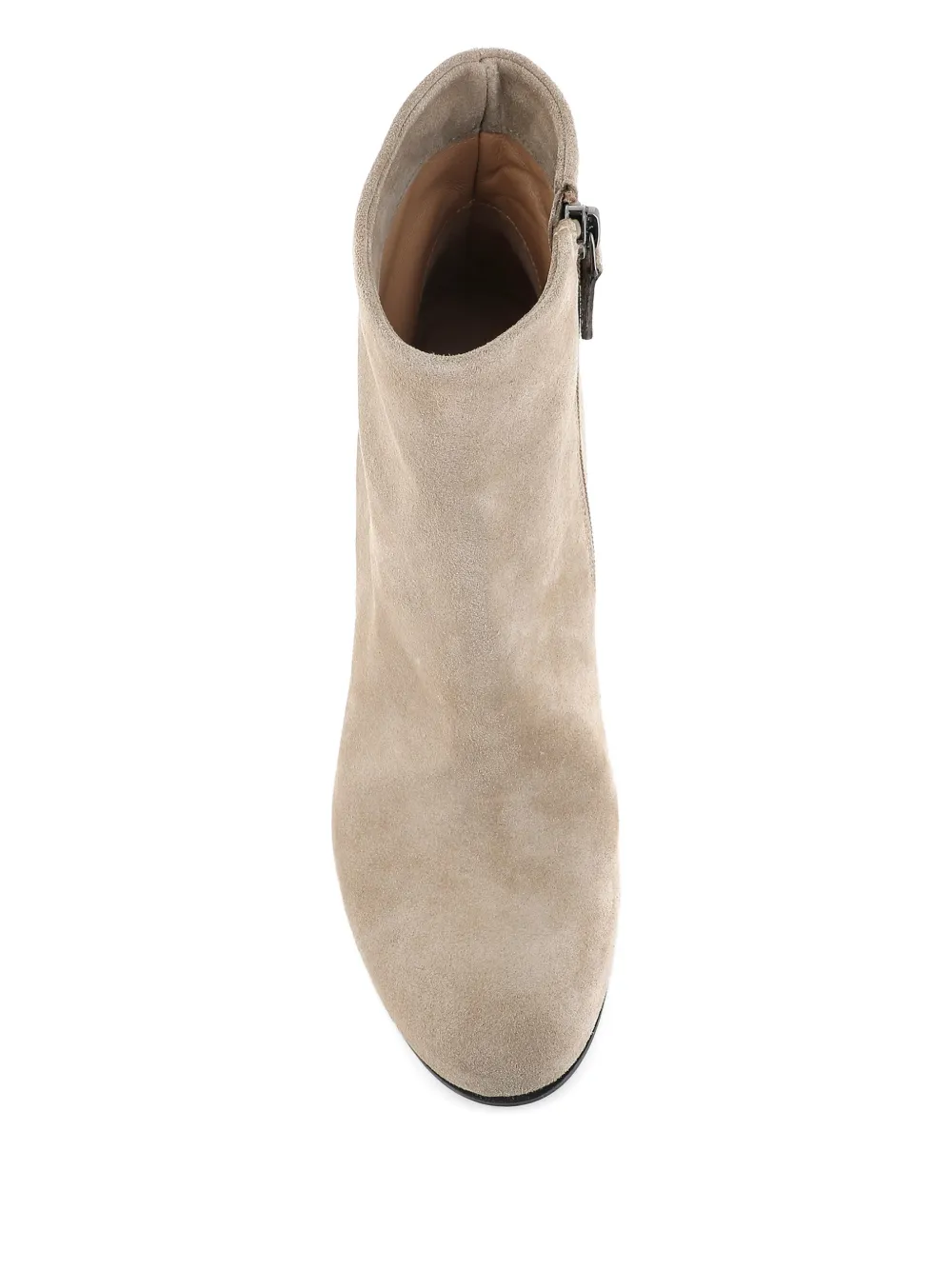 Del Carlo Zip Ankle Boots In Neutral