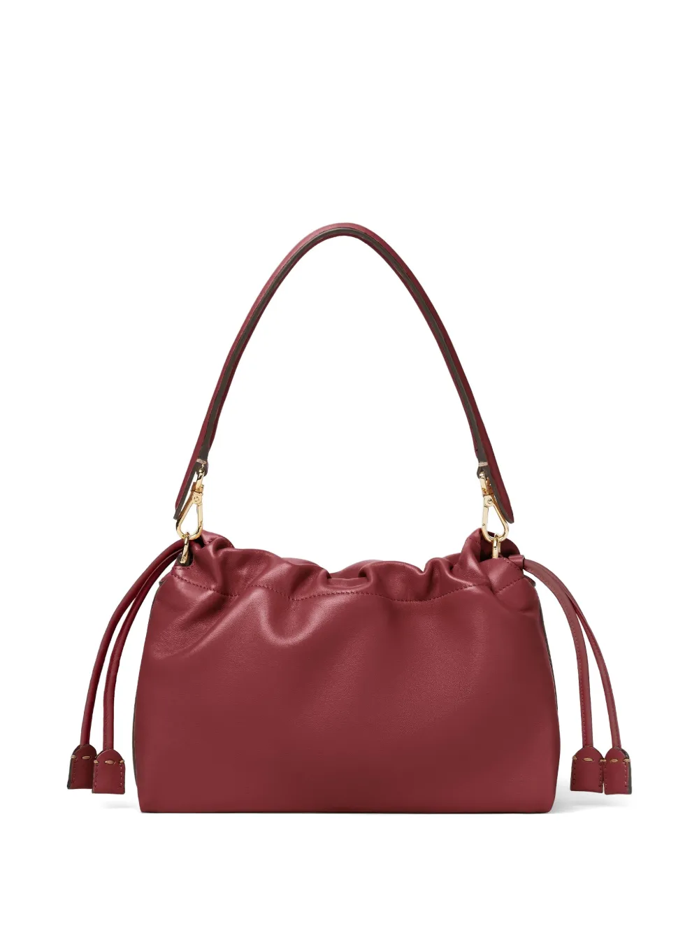 Fendi Baguette Soft Medium Nappa Leather Bag in Red, view 2