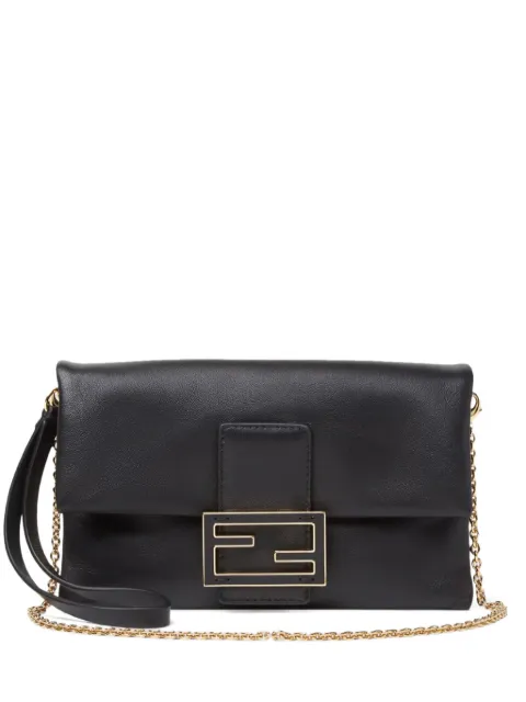 FENDI Mamma Baguette leather clucth bag