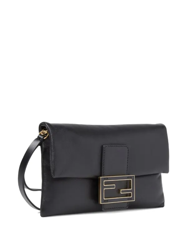 バッグ archive FENDI Mamma Baguette clutch bag FENDI Mamma Baguette Leather Clucth Bag | Black | FARFETCH