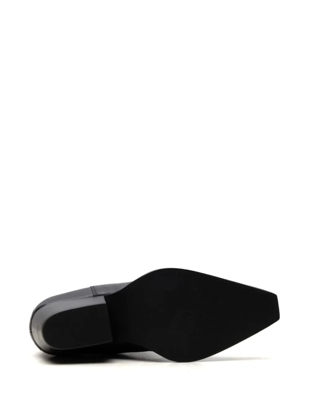 Free People Leren laarzen met Western-stijl Zwart