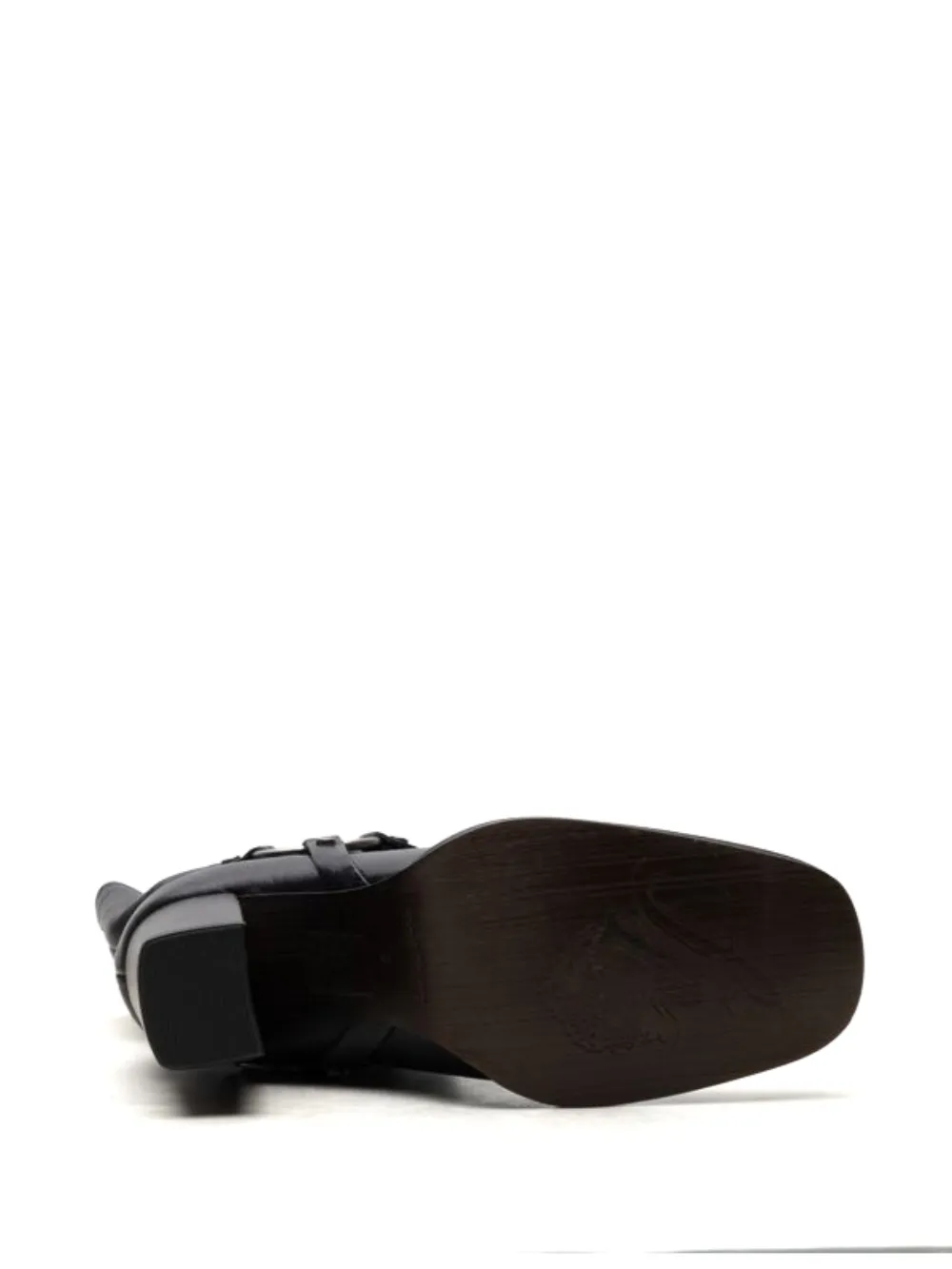 Free People Hayden leren laarzen Zwart