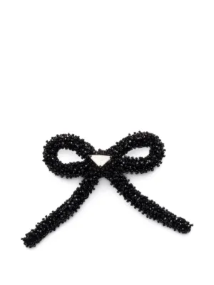 Prada リボン ヘアクリップ | ブラック | FARFETCH JP