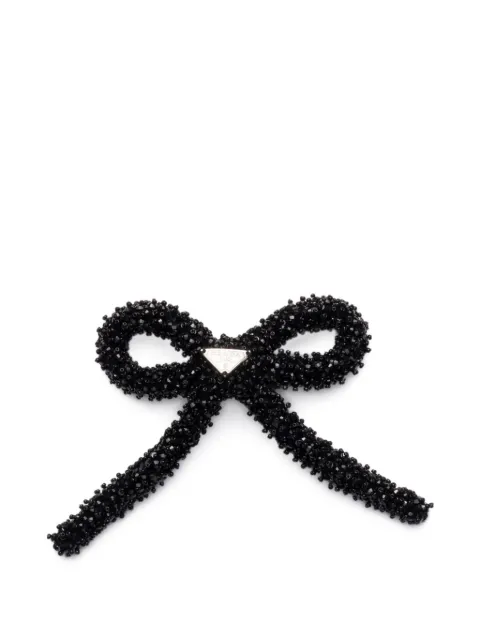 Prada logo hair clip