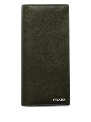 Prada 二つ折り財布 | グリーン | FARFETCH JP