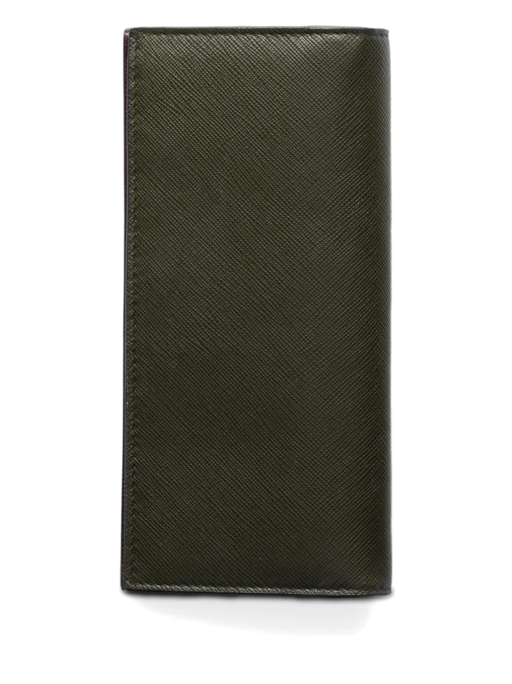 Prada leather wallet Groen