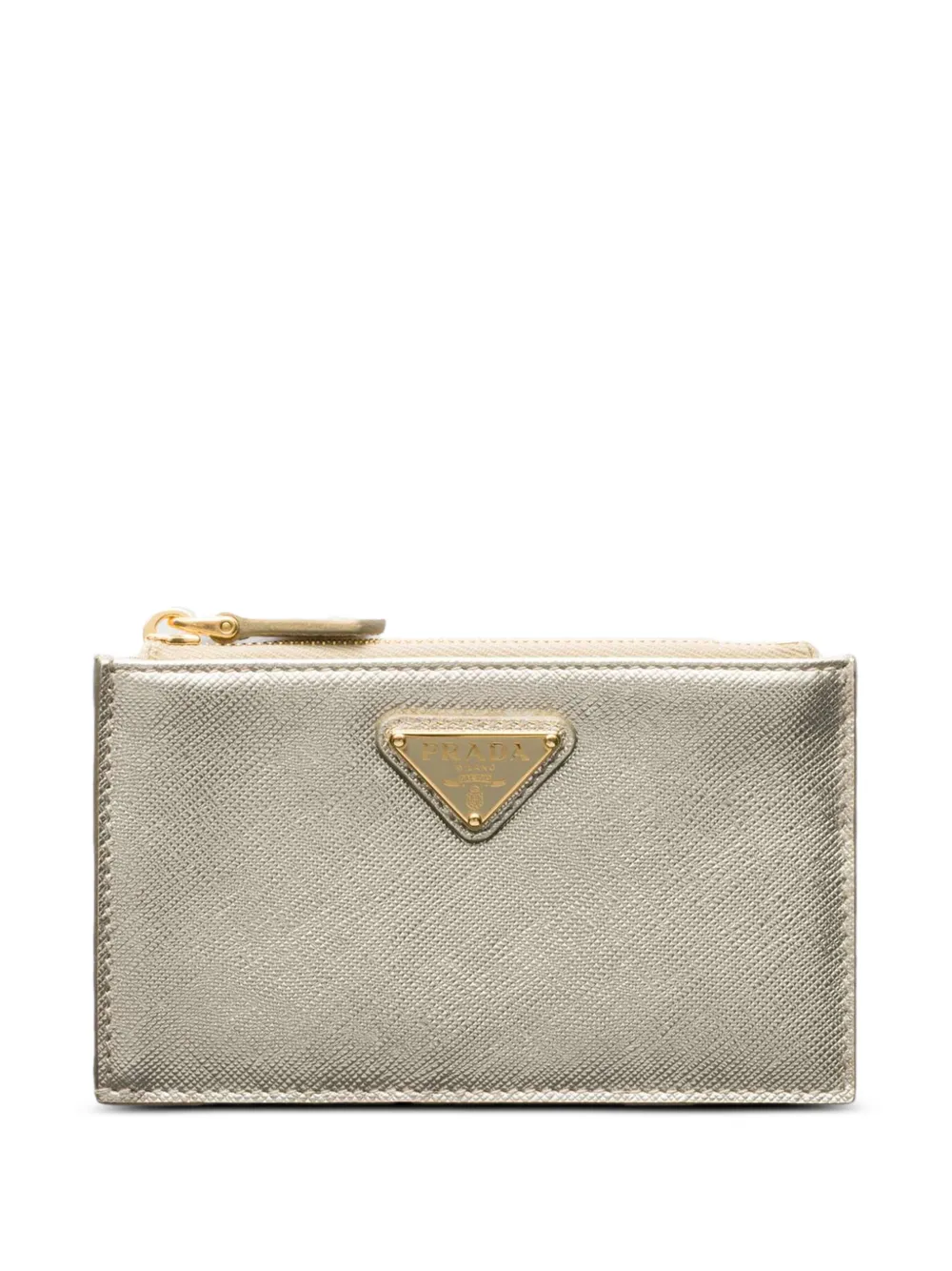 Prada cartera con logo y cierre | plateado | Image 1