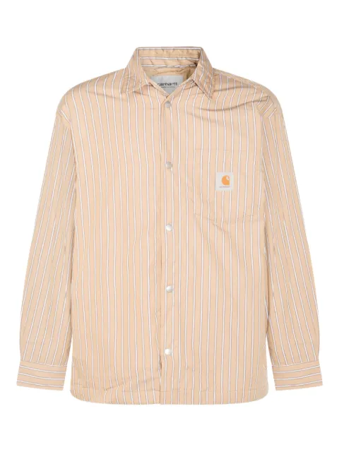Carhartt WIP striped-pattern long-sleeve shirt jacket
