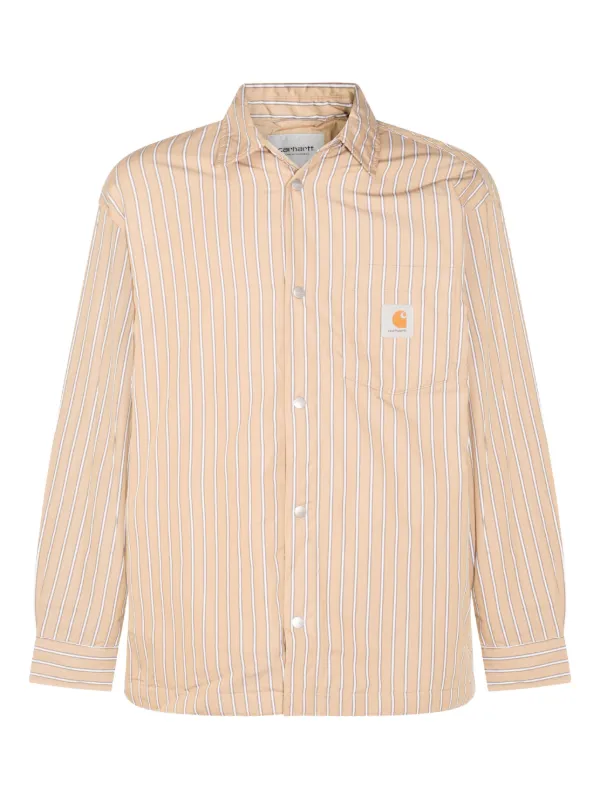 Carhartt WIP ストライプ シャツジャケット | ニュートラル | FARFETCH JP