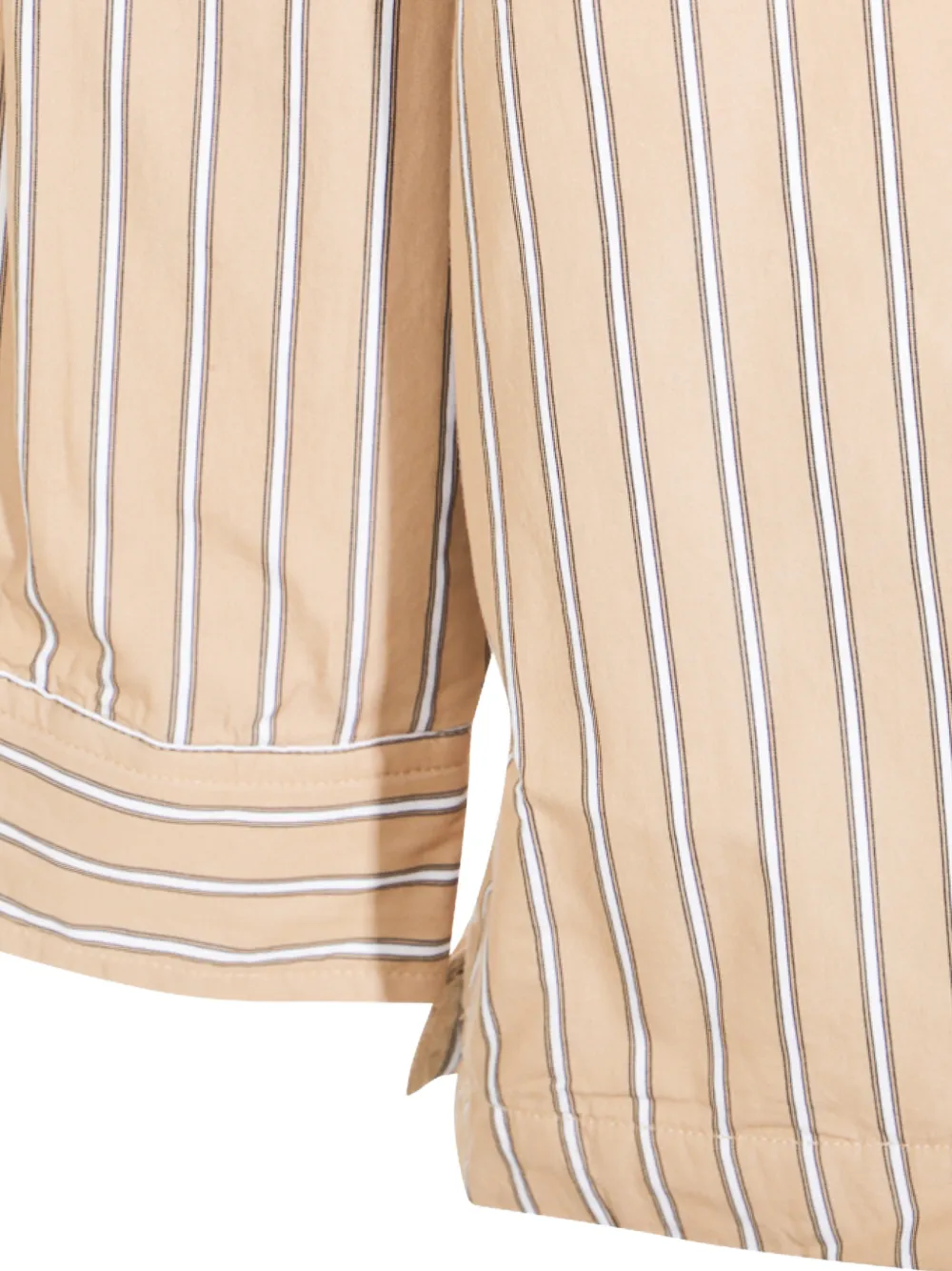 Carhartt WIP striped-pattern long-sleeve shirt jacket Beige