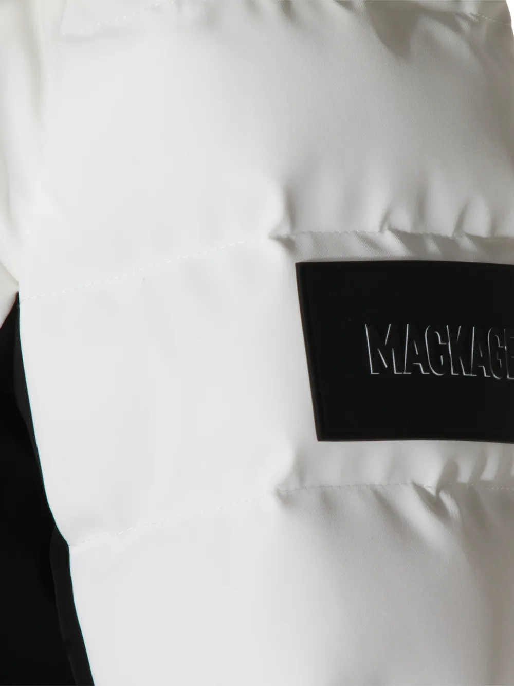 Mackage belted-waist ski jacket Wit