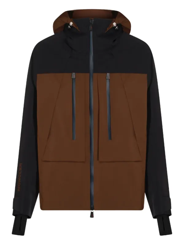 Moncler Grenoble フーデッド スキージャケット | ブラウン | FARFETCH JP