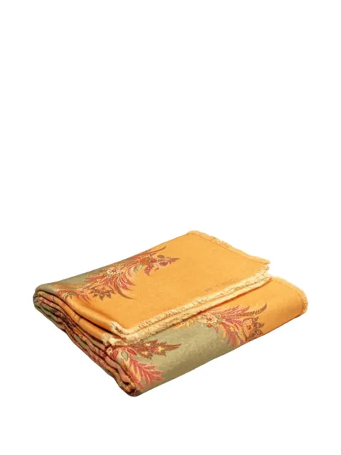 ETRO HOME floral-print fringed blanket (180cm x 140cm)