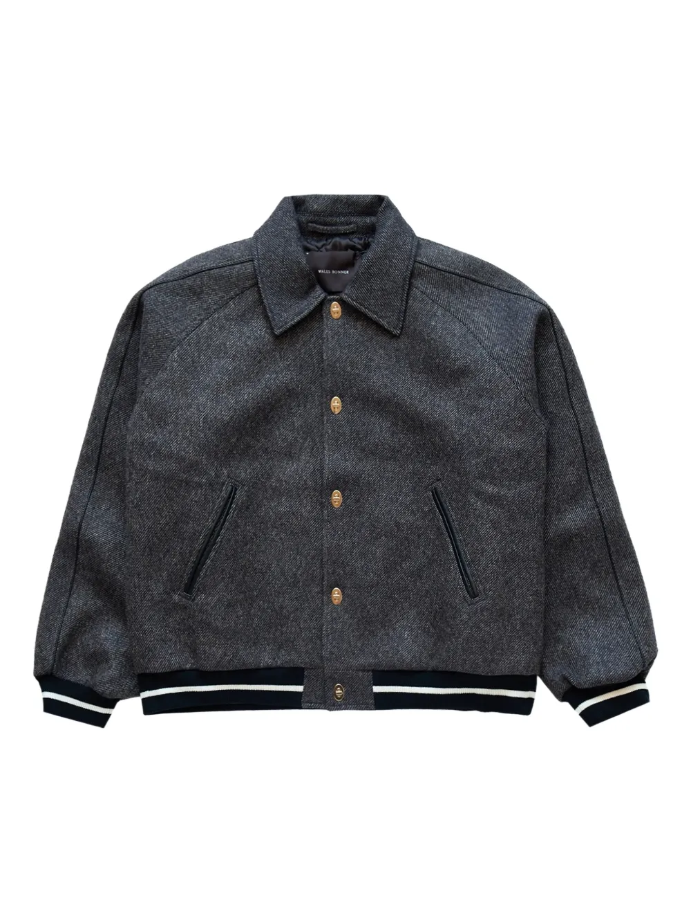 Wales Bonner Homecoming bomber jacket - Grey