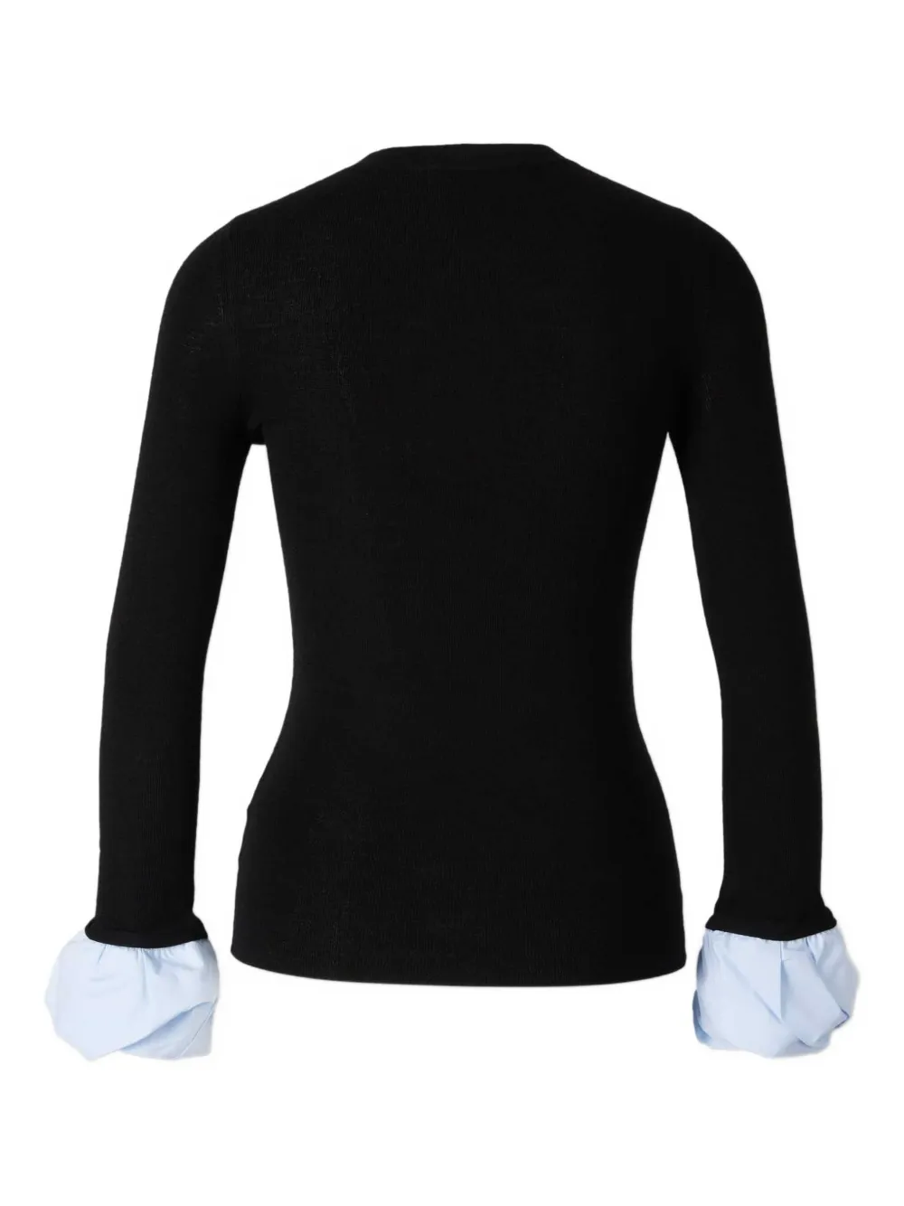  Dorothee Schumacher Ruffled-cuff Knitted Top - Black 