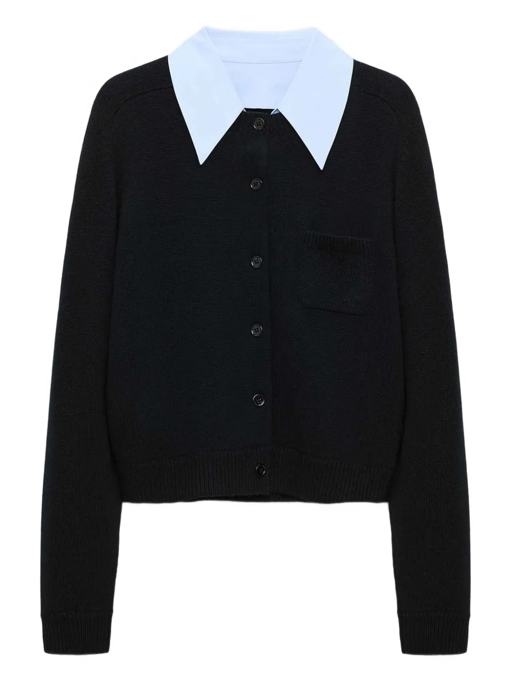 Dorothee Schumacher Elegant Statements Wool And Cashmere Cardigan In Black