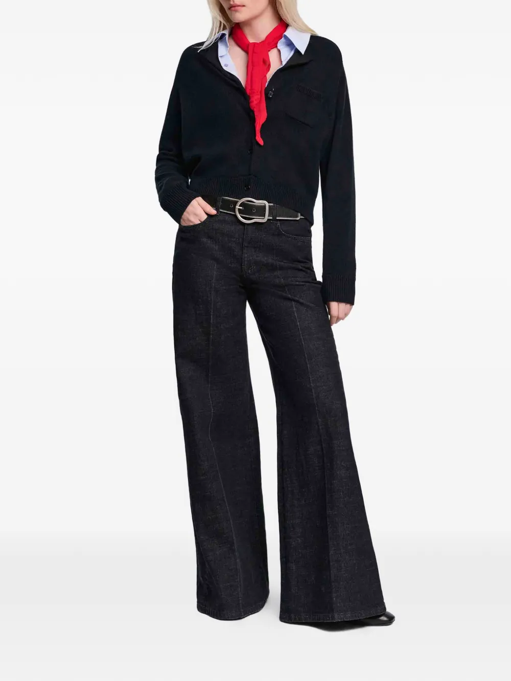 Dorothee Schumacher Elegant Statements Wool And Cashmere Cardigan In Black