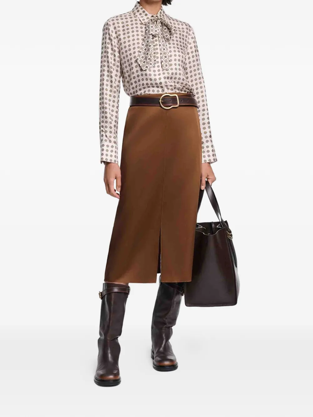 Dorothee Schumacher Graphic Dreams blouse met lange mouwen - Beige