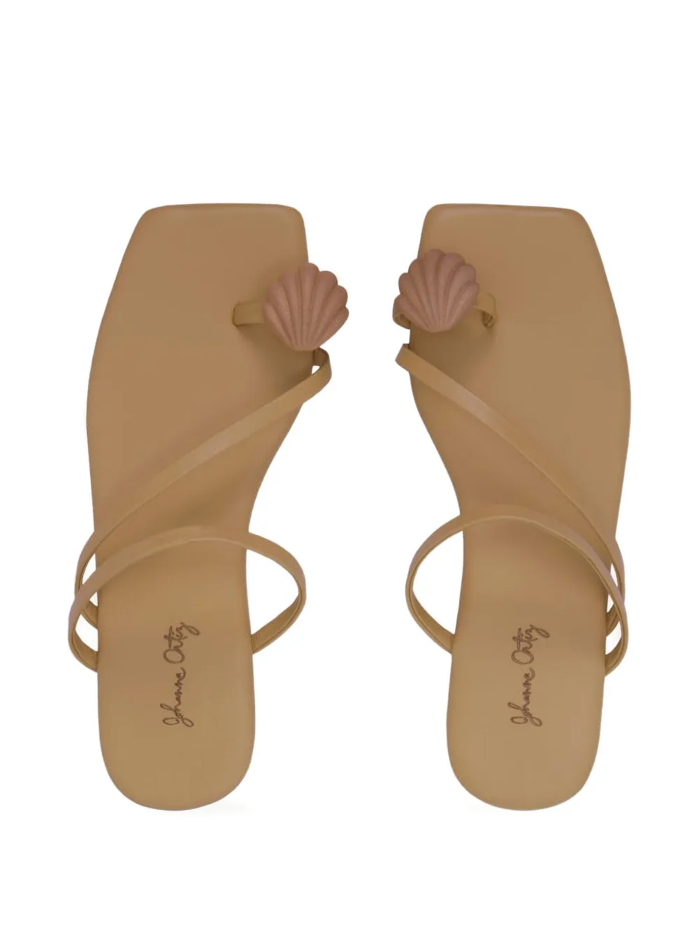 Johanna Ortiz Camino De Las Almas Shell Sandal In Neutral