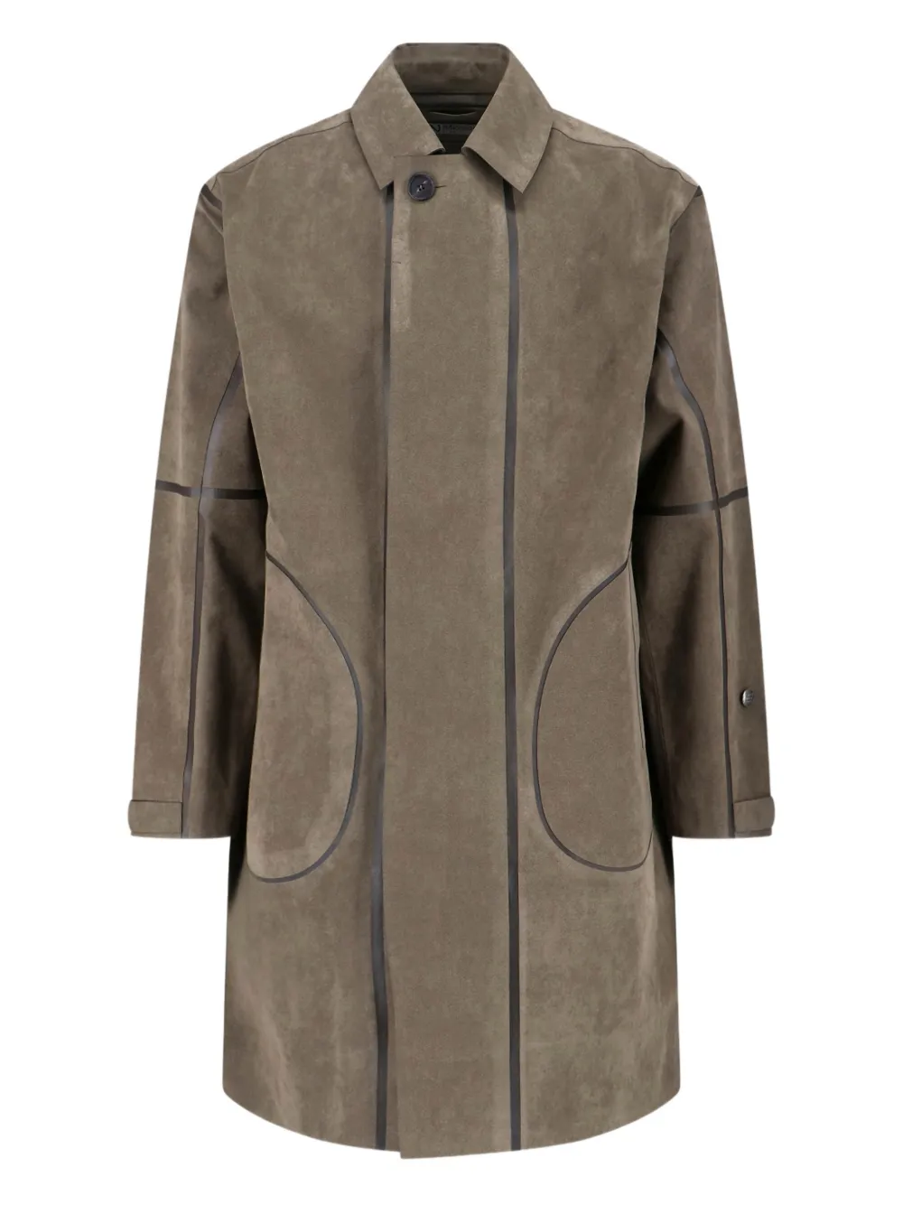 Massimo Osti Studio button-fastening single-breasted coat | verde | Image 1