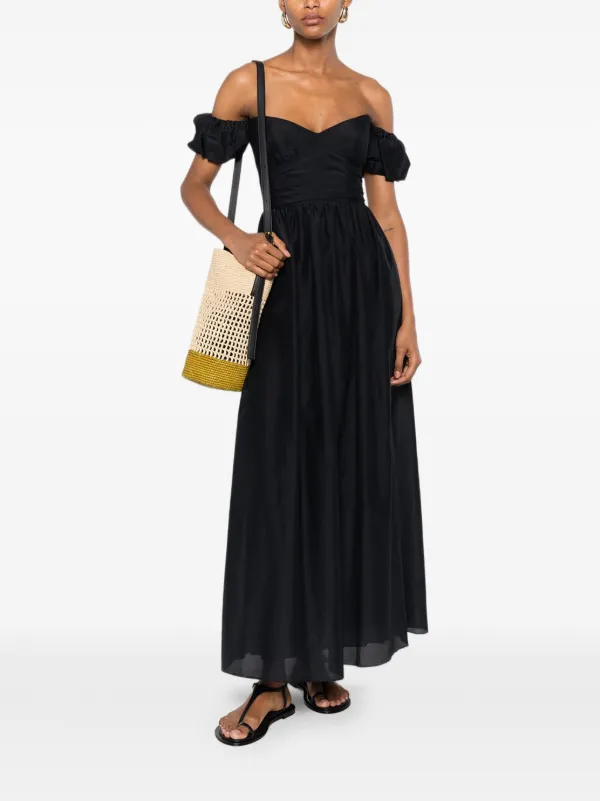 matteau black dress Off Shoulder Midi | Womens dresses