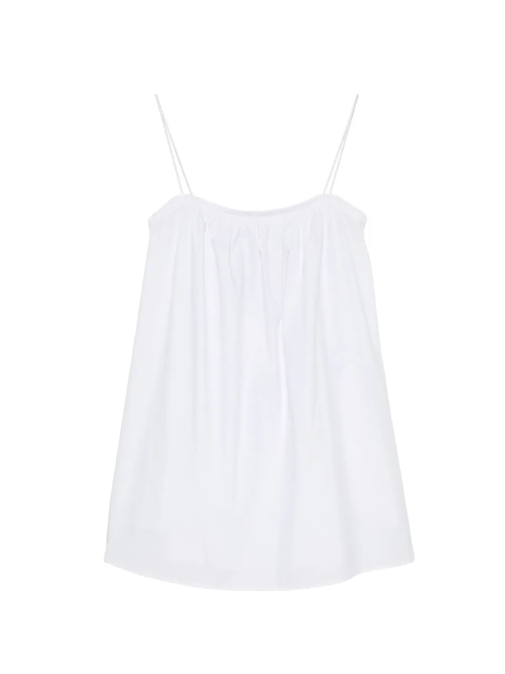 Matteau frill-trim mini dress - Bianco