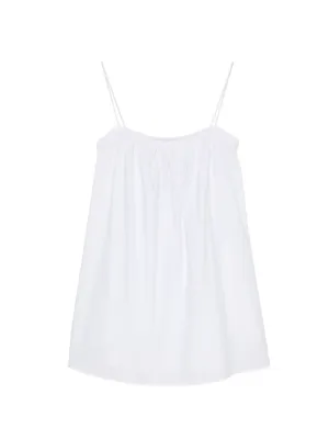 DAMSON MADDER Stella ruffle-trimmed Mini Dress | White | FARFETCH