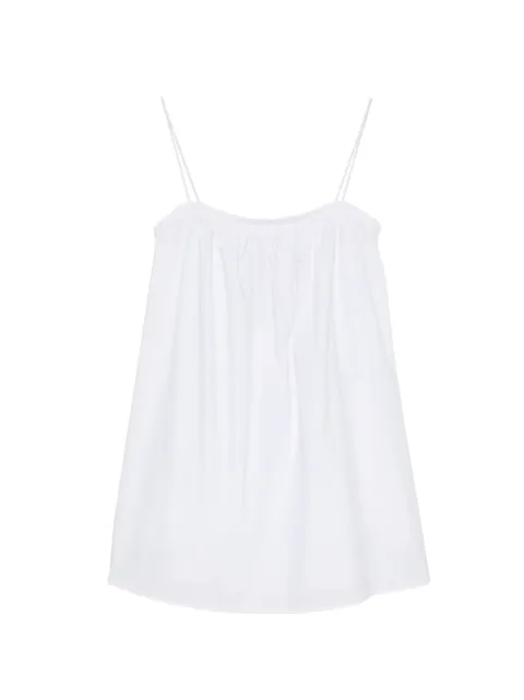 Matteau vestido corto con ribete de volantes