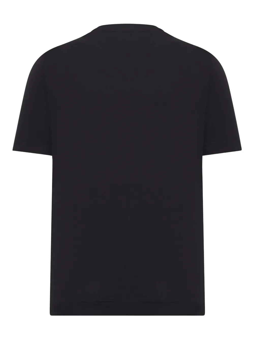FENDI graphic-embroidered T-Shirt - Zwart