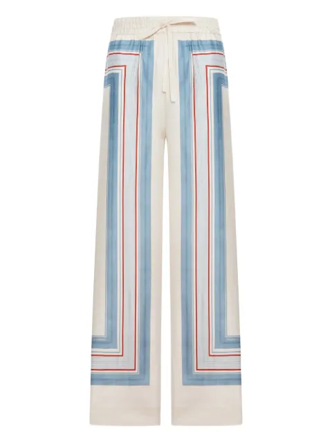 ZIMMERMANN striped drawstring trousers