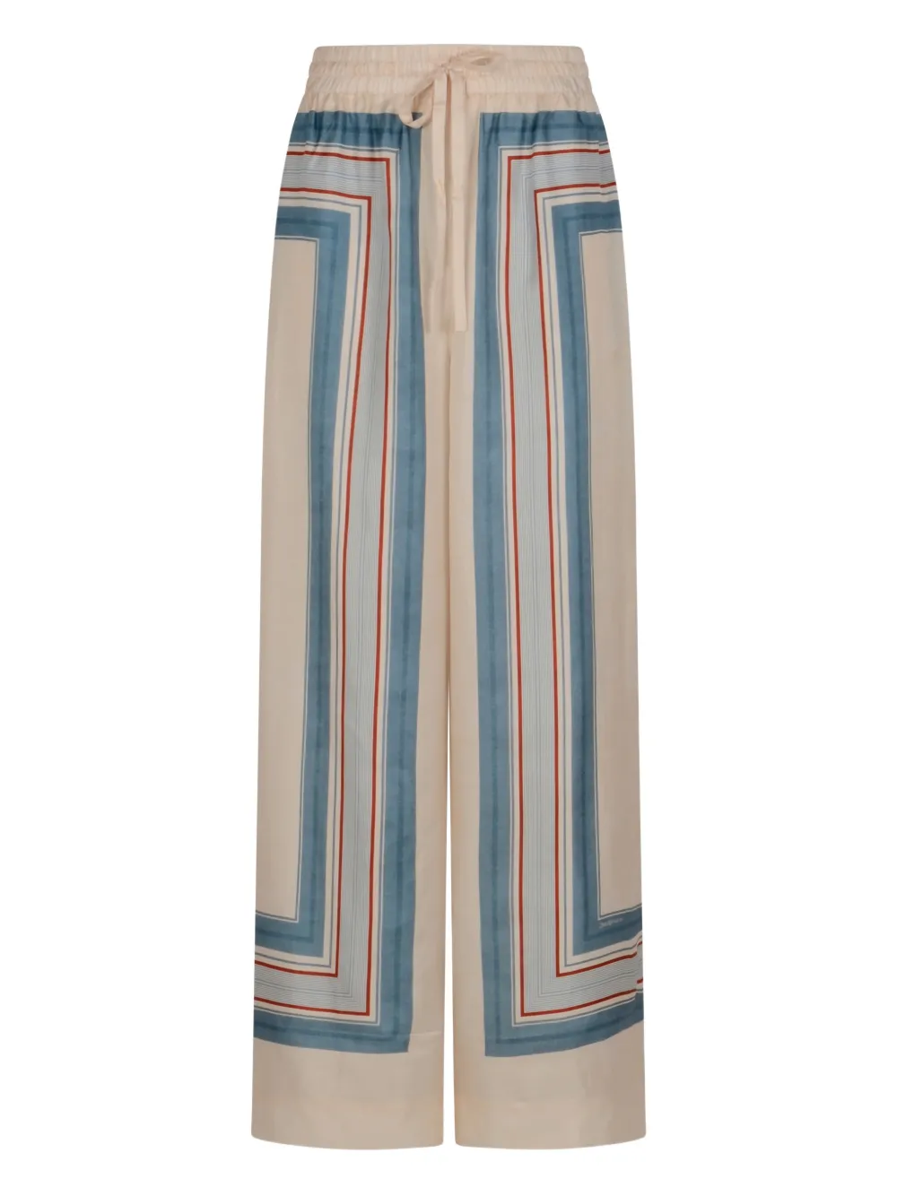 ZIMMERMANN striped drawstring trousers | Neutrals | Image 1