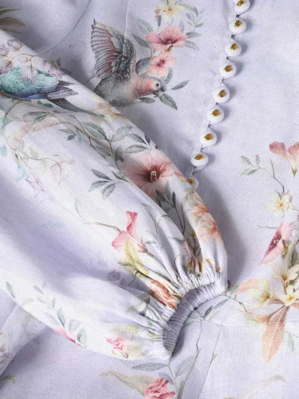 pink and blue floral zimmermann dress Zimmermann