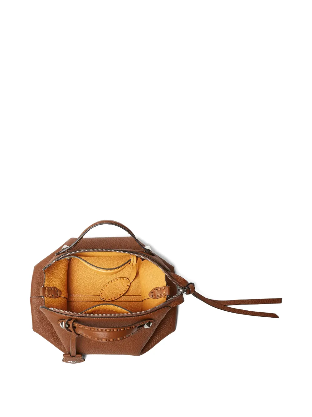 FENDI medium By The Way Selleria hand-sewn topstitches tote bag - Bruin