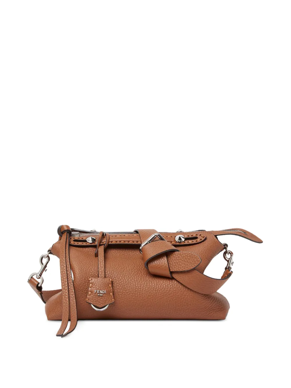 FENDI Medium By The Way Selleria shopper met handgenaaide topstiksels Bruin