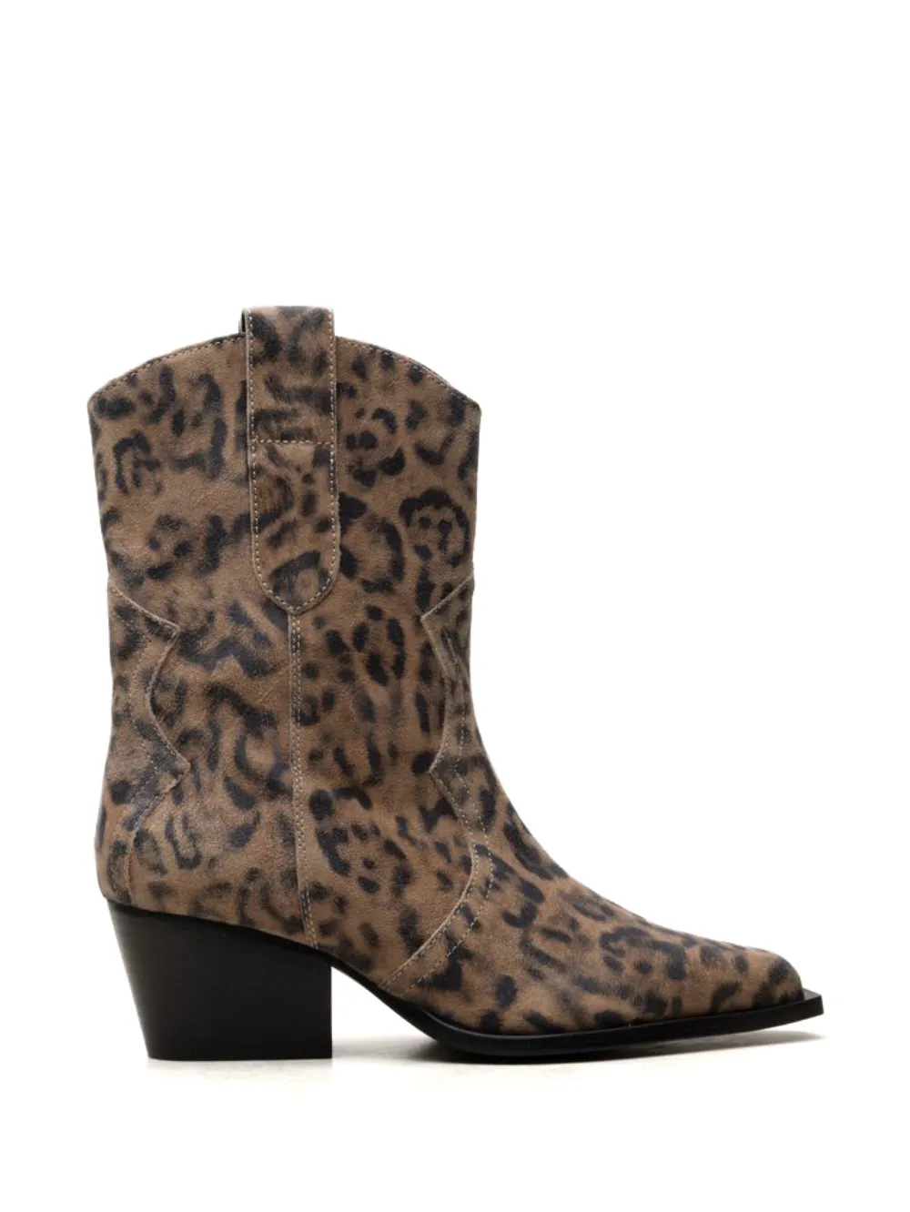 Free People Stivali cowboy leopardati - Toni neutri