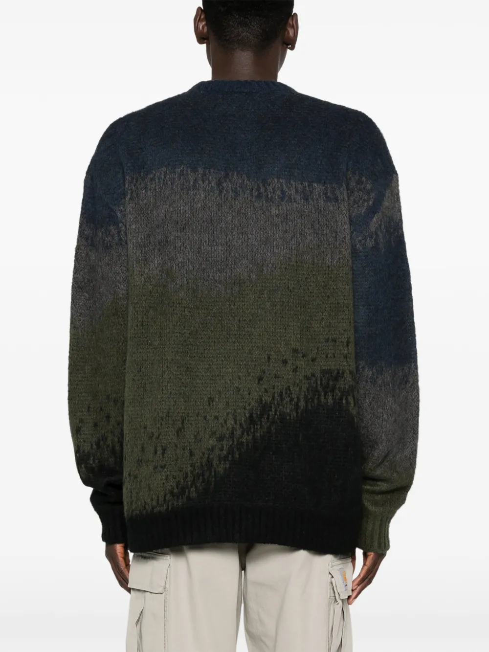 Carhartt WIP Tinley trui met colourblocking en ronde hals Blauw