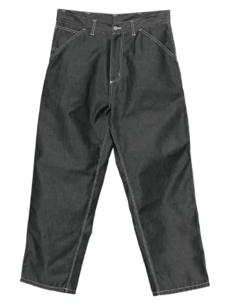 カーハート コントラストステッチ ブラック デニムパンツ Carhartt WIP OG コントラストステッチ ジーンズ | ブラック | FARFETCH JP