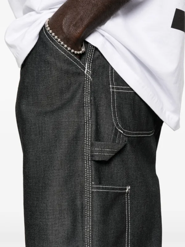 カーハート コントラストステッチ ブラック デニムパンツ Carhartt WIP OG コントラストステッチ ジーンズ | ブラック | FARFETCH JP
