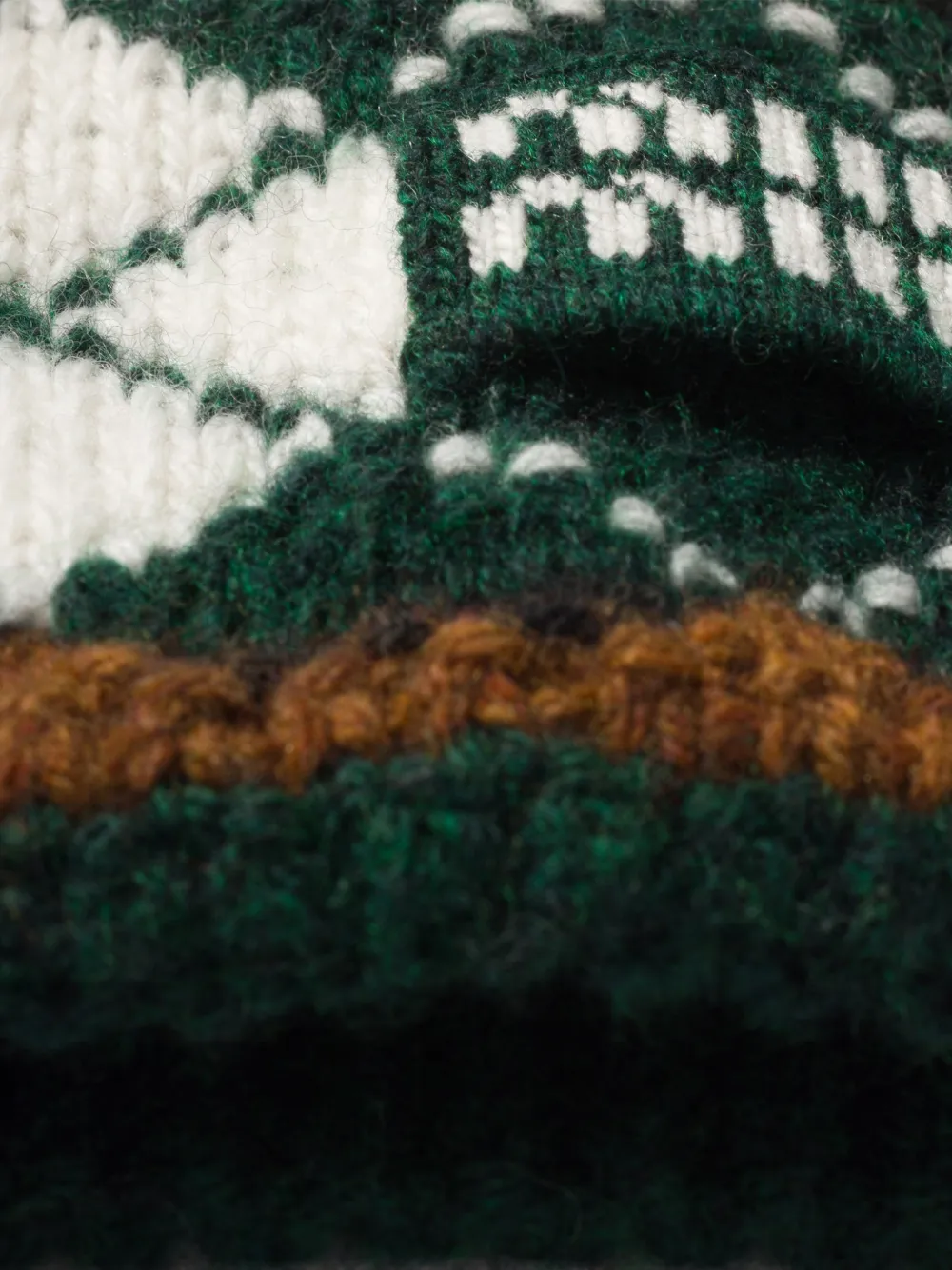 logo-embroidery argyle-pattern headband