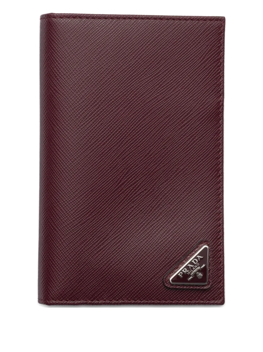 Prada logo leather passport holder | Red | Image 1