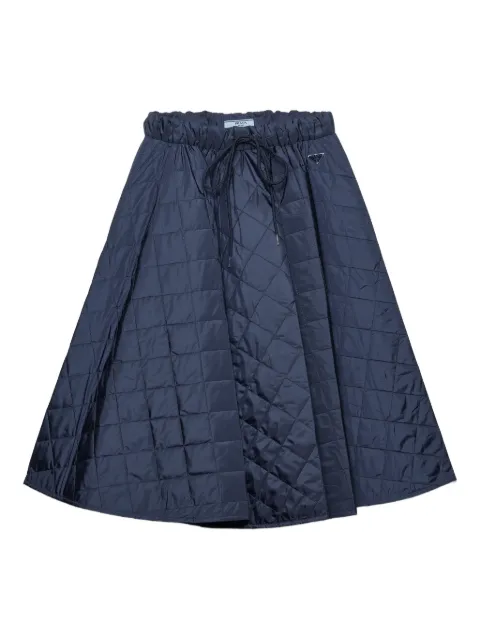 Prada quilted midi skirt