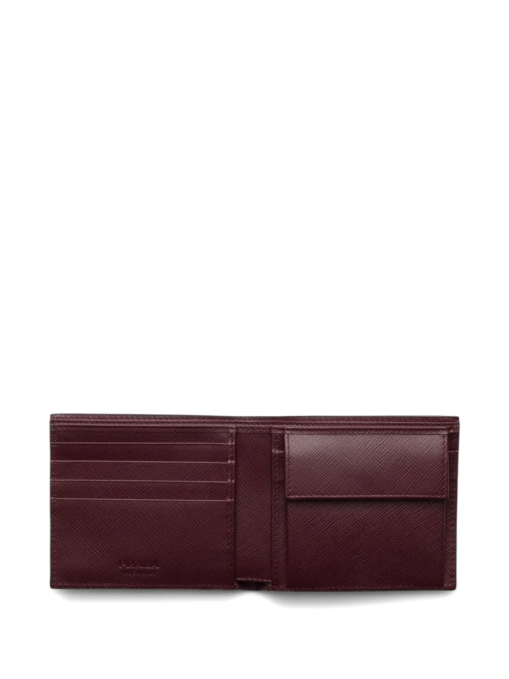 Prada Leather Wallet In Green