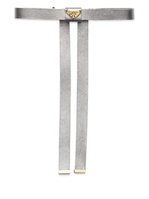 Prada logo hair clip