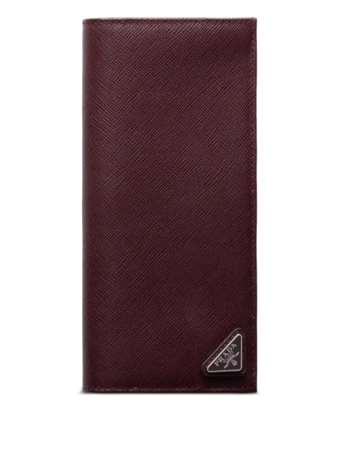Prada logo leather wallet