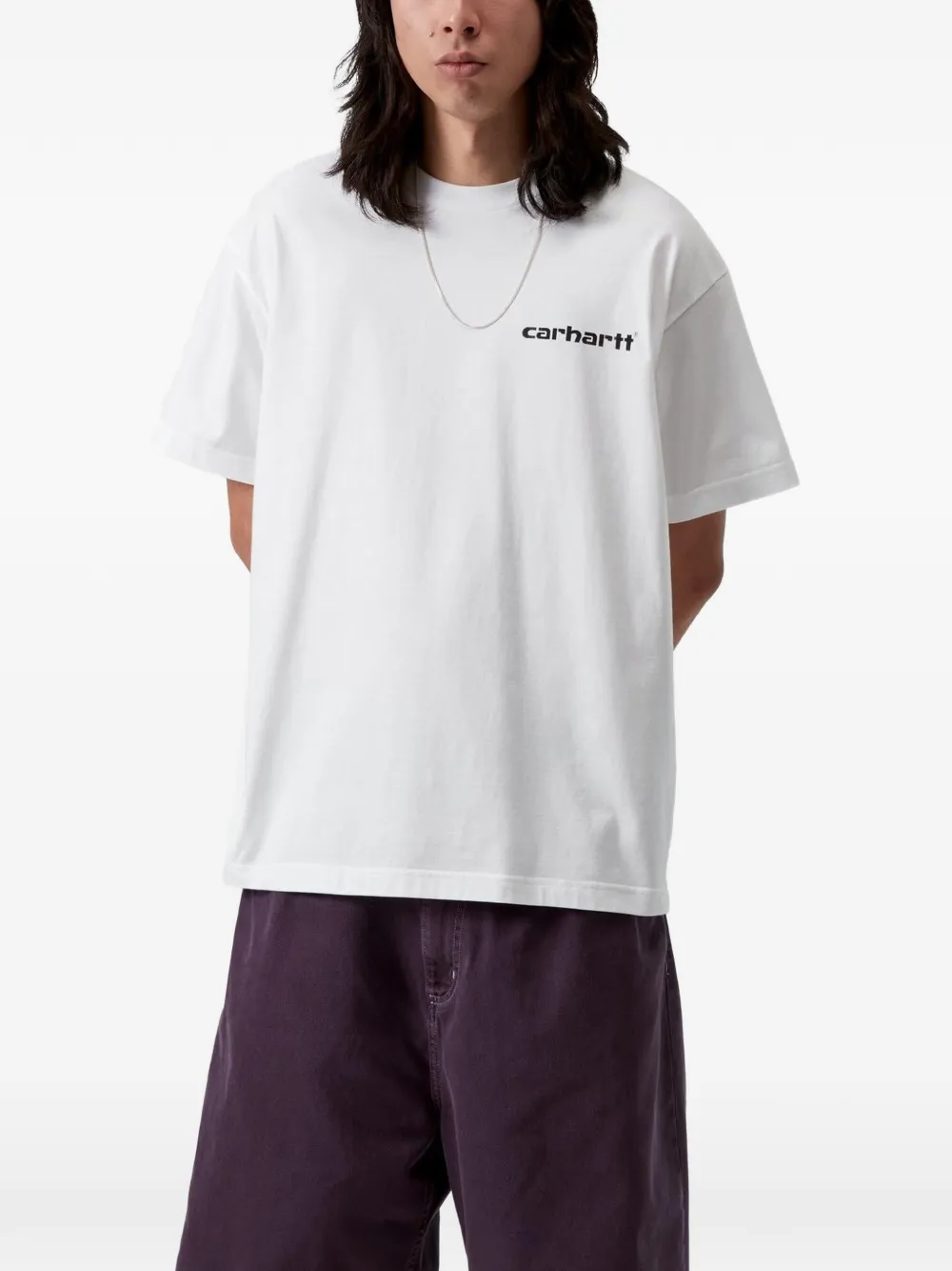 Carhartt WIP Archive Script T-shirt met logo Wit