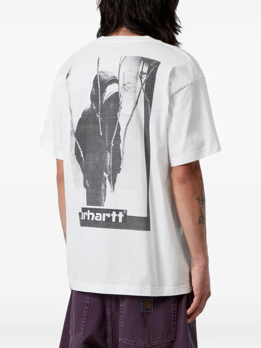 Carhartt WIP Archive Script T-shirt met logo Wit