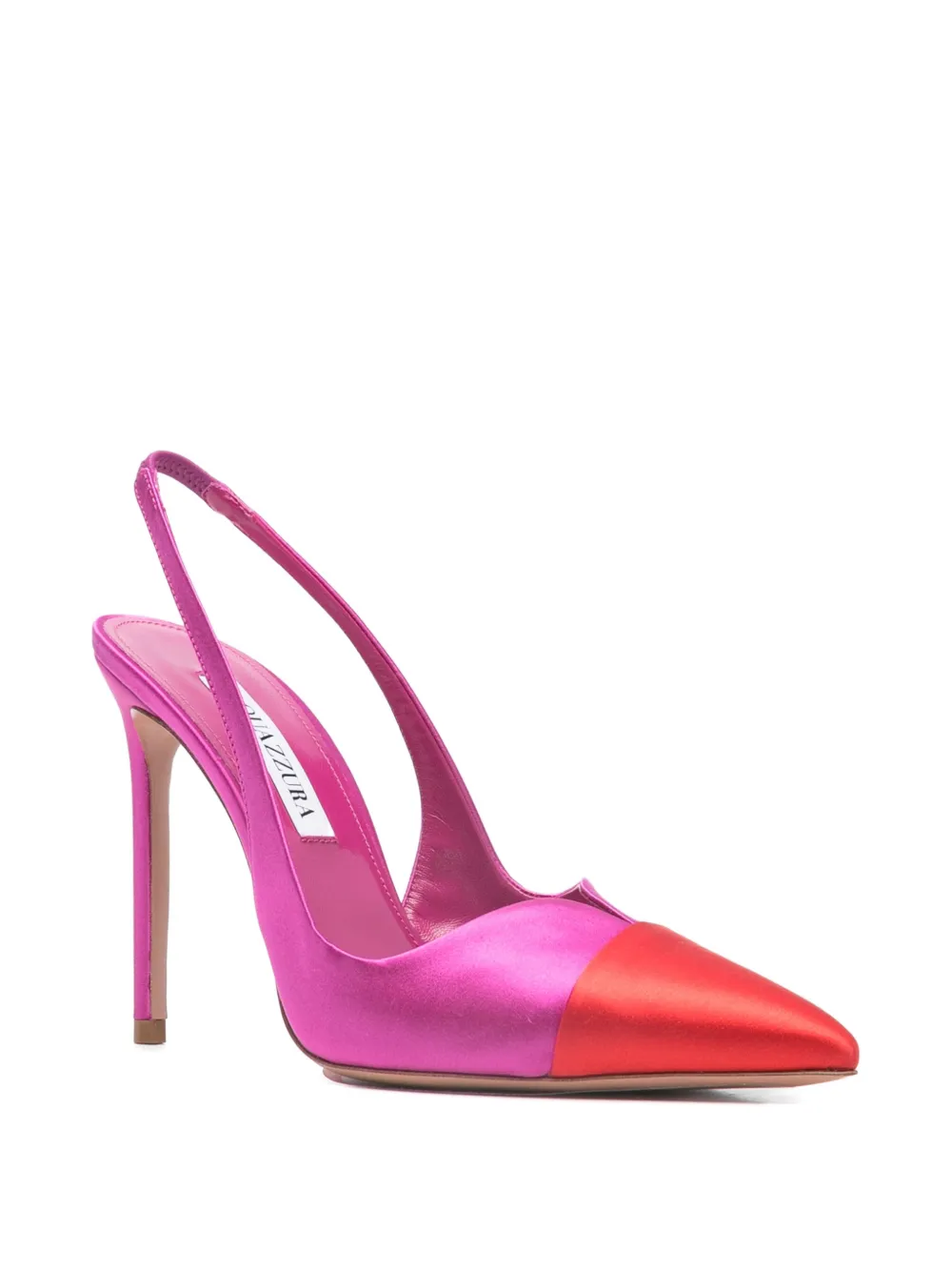 Aquazzura Gia Sling slingback point-toe pumps Roze